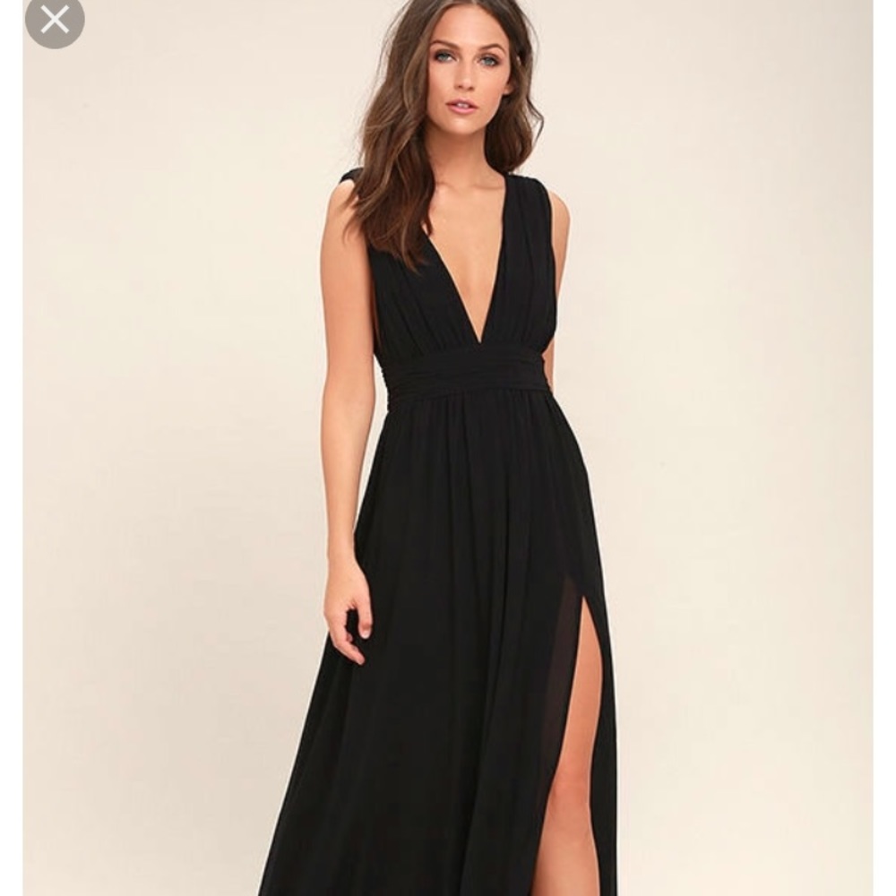 Lulu’s Heavenly Hues Dress in Black